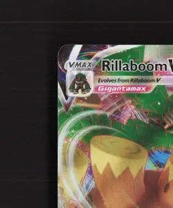 Rillaboom VMAX 023/264 Fusion Strike Ultra Rare Holo Pokemon Card LP - Image 3