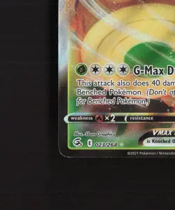 Rillaboom VMAX 023/264 Fusion Strike Ultra Rare Holo Pokemon Card LP - Image 5