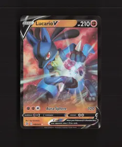Lucario V 146/264 Fusion Strike Ultra Rare Holo Pokemon Card NM - Image 1