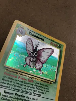 Venomoth 13/64 Rare Holo ERROR No Set Symbol Jungle Misprint Pokemon Card - Image 4