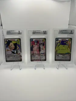 2004 Dragon Ball Graded Lot (3) Card Game Part 4 Uub Mercenary Tao Giran Beckett - Image 1