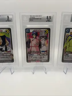 2004 Dragon Ball Graded Lot (3) Card Game Part 4 Uub Mercenary Tao Giran Beckett - Image 3