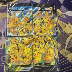 Pikachu V-Union [Set of 4] SWSH: Sword & Shield Promo Cards Holo - Image 1