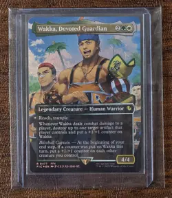 1x Wakka, Devoted Guardian MTG NM Final Fantasy (FIC) Chocobo Track Foil #477 - Image 3