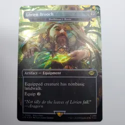 MTG FOIL Lorien Brooch Buy-a-Box Promo The Lord of the Rings LTR - Image 1