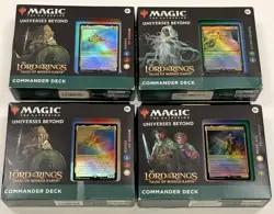 MAGIC The Gathering MTG LOTR Lord of The Rings Commander Deck Fellowship Riders 195166205052 - Image 1