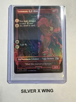 Summon: G.F. Ifrit Borderless Foil x1, Magic the Gathering, Final Fantasy, NM - Image 1