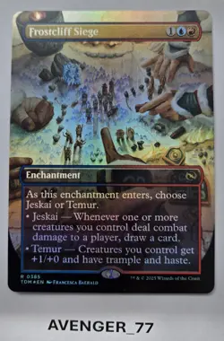 Magic Gathering MTG #0385 Frostcliff Siege Foil Borderless Tarkir Dragonstorm - Image 1