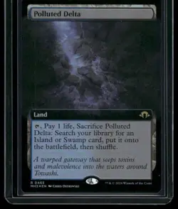 Polluted Delta Extended Art FOIL NM #465 Modern Horizons 3 MTG - Image 1