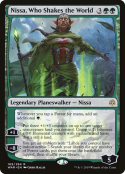 Nissa, Who Shakes the World #169 (MP) War of the Spark WAR Magic MTG - Image 1