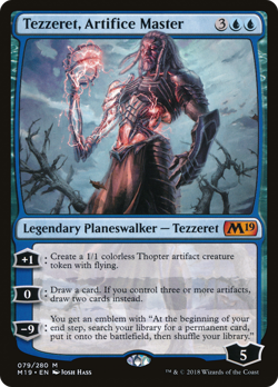 Tezzeret, Artifice Master #79 (Damaged) Core Set 2019 M19 Magic MTG - Image 1