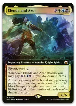 Elenda and Azor (Extended Art) #90 (Foil) NM March of the Machine MOC Magic MTG - Image 1