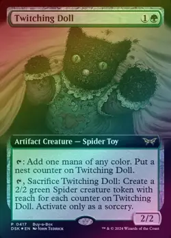 Twitching Doll - Extended Art (Foil) (DSK) Duskmourn: House of Horror - NM - Image 1