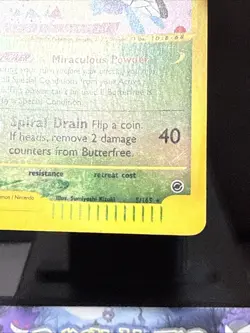 Pokemon Card Butterfree 5/165 Reverse Holo Rare Expedition Base Set Played - Image 4