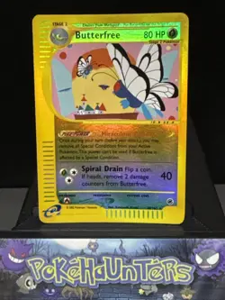 Pokemon Card Butterfree 38/165 Reverse Holo Rare Expedition Base Set Light Play - Image 1