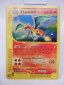 Pokemon TCG: Charizard 6/165 Expedition Base Set Holo Vintage Card HP clean. - Image 1