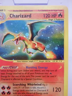 Pokemon TCG: Charizard 6/165 Expedition Base Set Holo Vintage Card HP clean. - Image 3