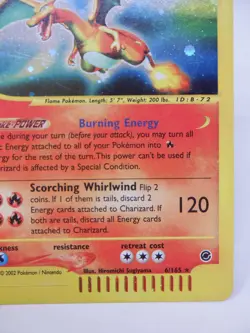 Pokemon TCG: Charizard 6/165 Expedition Base Set Holo Vintage Card HP clean. - Image 4