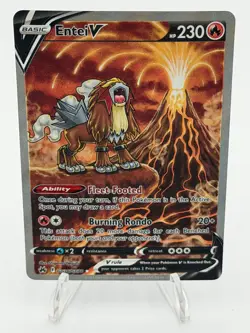 Pokemon TCG Entei V GG36/GG70 Galarian Gallery Crown Zenith Card NM - Image 1