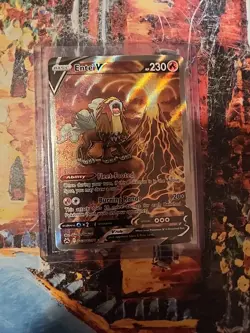 Pokemon Entei v Holo Ultra Rare TCG Card Crown Zenith Galarian Gallery GG36/GG70 - Image 1