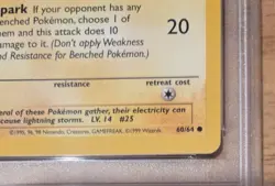 JUNGLE PIKACHU, 1ST EDITION, PSA 9, 60/64, POKEMON 1999 JUNGLE SET - Image 3