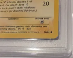 JUNGLE PIKACHU, 1ST EDITION, PSA 9, 60/64, POKEMON 1999 JUNGLE SET - Image 4