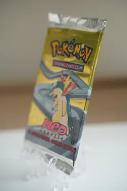 2000 WOTC Pokemon 1st Edition Neo Genesis Booster Pack Typhlosion Art Vintage - Image 3