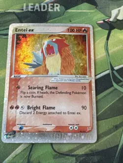 Pokemon TCG English Card ex Team Aqua vs. Magma Entei ex 91/95 Holo Rare - Image 1
