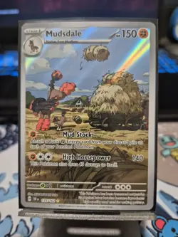 Pokemon TCG Mudsdale Illustrator Rare Card 175/162, Temporal Forces - Image 1