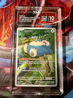 Pokemon Scarlet & Violet 151 ETB Promo Snorlax 051 TAG 10 Black Star Promo - Image 1