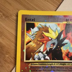 Pokemon TCG Entei Wizards Black Star Promo 34 Holo Promo LP - Image 5