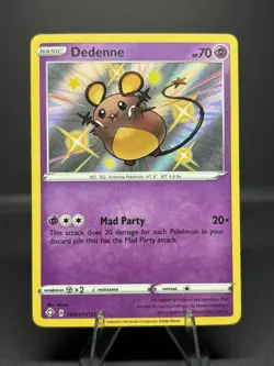 Pokemon Dedenne SV051/SV122 Shining Fates: Shiny Vault Holo Foil LP - Image 1