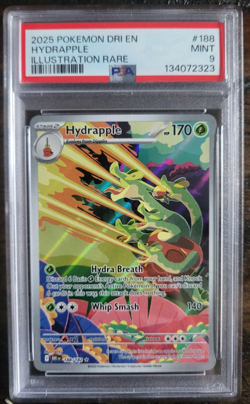 2025 POKEMON DRI EN-DESTINED RIVALS ILLUSTRATION RARE #188 HYDRAPPLE PSA 9 - Image 1