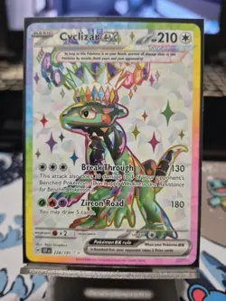 Pokemon TCG Cyclizar EX Surging Sparks Ultra Rare Card 228/191 NM/M Condition - Image 1