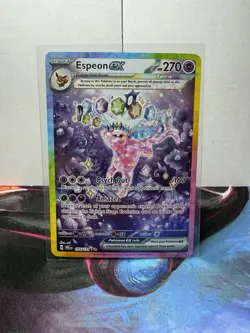Espeon ex 155/131 Prismatic Evolutions Special Illustration Rare SIR Pokemon - Image 1