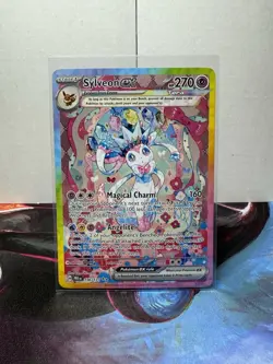 Sylveon ex 156/131 Pokemon Prismatic Evolutions Special Illustration Rare NM - Image 1