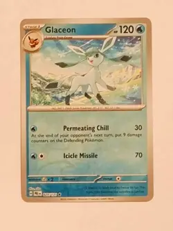 Pokemon TCG Glaceon 025/131 Sv: Prismatic Evolutions Reverse Holo Near Mint - Image 1