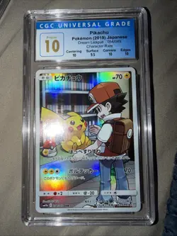 Pokemon CGC Pristine 10 Pikachu 054/049 Dream League Holo Character Rare Japane. - Image 1