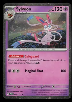 Sylveon 040/131 Pokemon Prismatic Evolutions COSMOS Promo Near Mint - Image 1