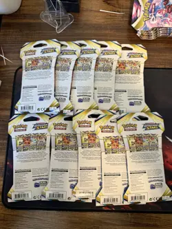 Pokemon TCG Brilliant Stars Sleeved Booster Pack Lot Of 10 - Image 2