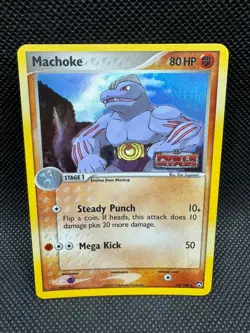 2007 Pokemon Machoke Holo Stamped EX Power Keepers 33/108 *Never Played* - Image 1