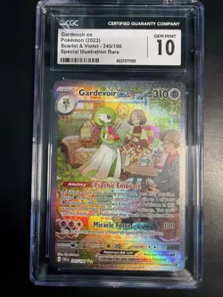 2023 POKEMON SVI EN-SCARLET & VIOLET #245 GARDEVOIR EX CGC 10 GEM MINT - Image 1