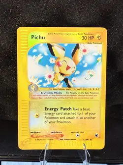 2002 Pokemon Expedition Pichu 22/165 Reverse Holo - Image 1