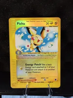 2002 Pokemon Expedition Pichu 22/165 Reverse Holo - Image 2