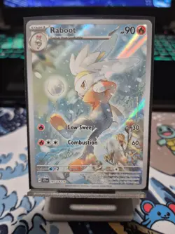 Pokemon TCG Raboot Card Stellar Crown Illustration Rare 147/142 SV - Image 1