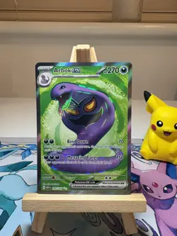 Pokemon Arbok EX TCG Holo Card Scarlet & Violet 185/165 English - Image 1