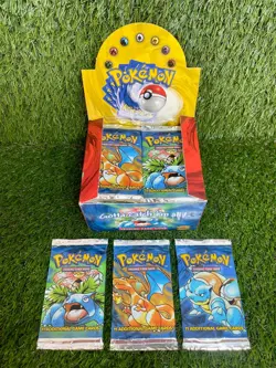 BOX FRESH - 1999 Pokemon Base Set Unlimited Booster Pack | FACTORY SEALED | WOTC - Image 1