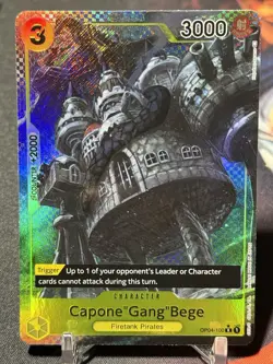 CAPONE GANG BEGE - One Piece OP04-100 - AA ALT ART Rare R - Kingdoms - Image 1