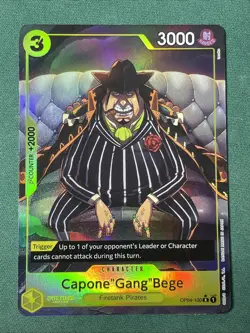 One Piece CCG The Best Premium Booster Capone Gang Bege - Full Art - OP04-100 - Image 1