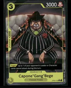One Piece Capone"Gang"Bege (Alternate Art) OP04-100 Premium Booster -The Best E - Image 1